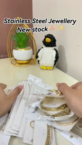 Stainless Steel Jewellery New stock✨ Dm for order and details♥️ [ jewelry lovers, small business support, minimal jewelry, statement pieces, jewelry addict, shop small, jewelry of the day, voiceover, ethical jewelry, made with love, explore ] #jewelryreel #jewelrylovers #smallbusinesslove  #voiceover #supportsmallbusiness#shopsmall #jewelryoftheday #affordablejewelry #pakistanijewlery  #minimaljewelry #stainlesssteeljewelry#statementjewelry #MadeWithLove  #trendyjewelry #jewelryaddict #fyp