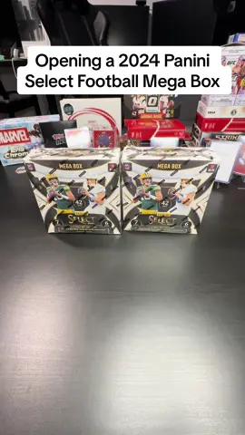Opening a 2024 Panini Select Football Mega Box  Watch til the end for some last pack magic 🔥 #sportscards #packopening #panini #paniniamerica #rippingpacks #topps #fyp #select #footballcards #cards #football #sportscardcollector #sportscardstiktok 