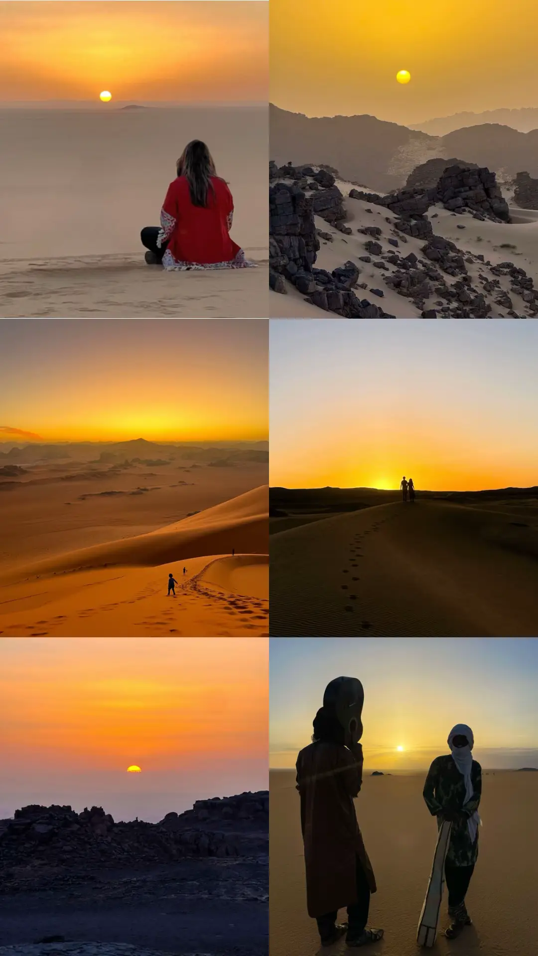 Chaque coucher de soleil à Djanet est une œuvre d’art signée par la nature.#sunsetlover #djanet #algerie #tenere #photography #Sahara #discoveralgeria 