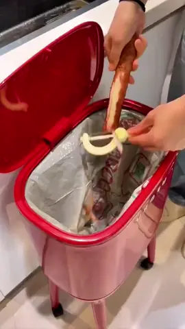 ถังขยะสูงขาแข็งสำหรับใช้ในครัวและห้องนั่งเล่น ถังขยะแบบเคลื่อนที่ ความจุ 16 ลิตร ถังขยะแบบบิดไม่ต้องงอศีรษะ ถังขยะแบบหรูหรา #ถังขยะ #ถังขยะมินิมอล 