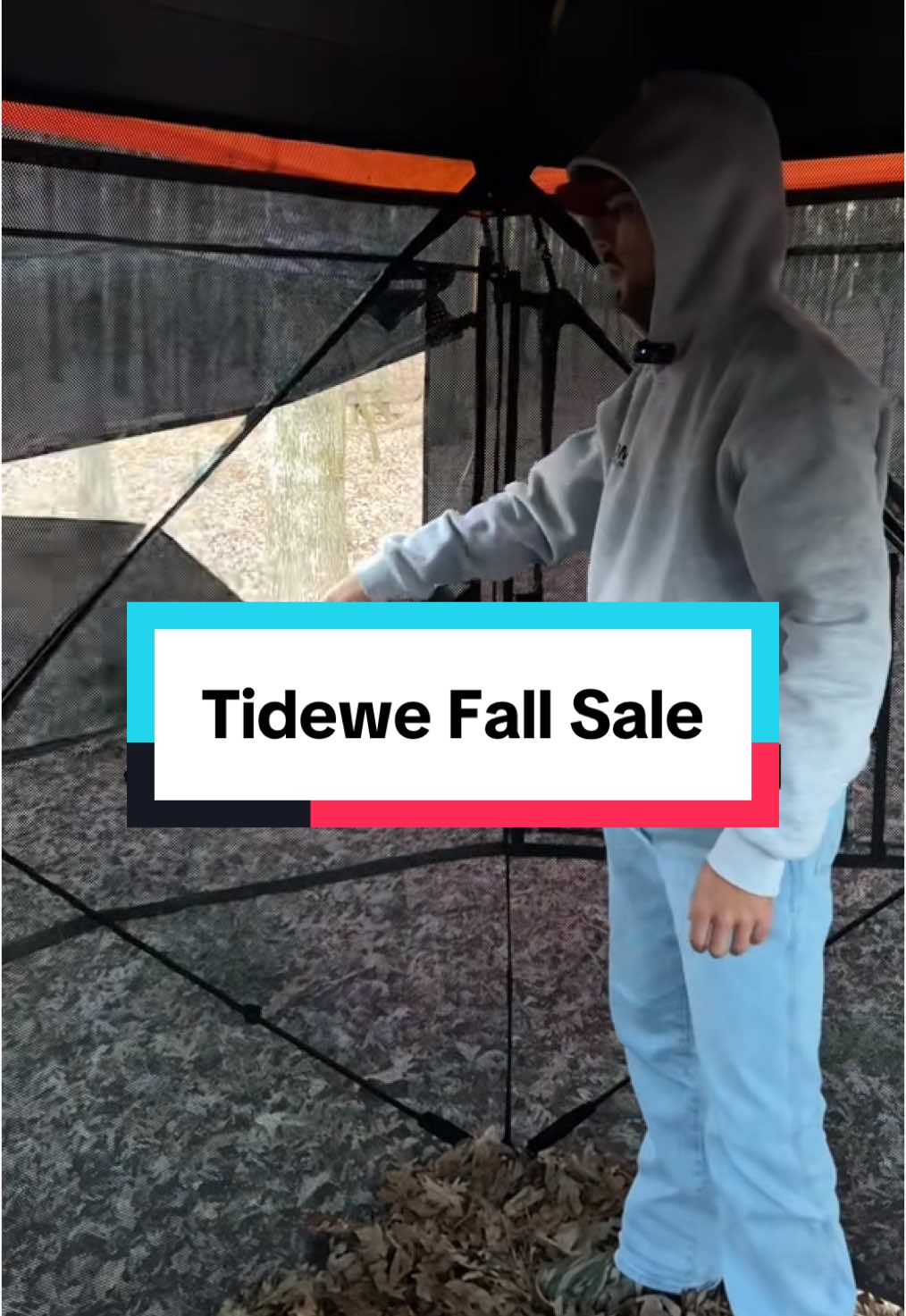 Great time to pick up the Tidewe see through hunting blind #tiktokshop #shopping #tiktokshopfinds ##hunting #huntingtiktok 