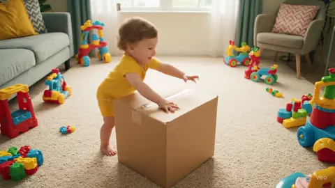little Baby inside the box 🎁❤️  #reelmoment #TikTokBaby #FunnyBaby #CuteStruggle #ReelMoment 