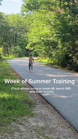 Stacking the weeks #trackandfield #hybrid #hybridathlete #gym #sprint #Running #swimming #lifting #fyp 