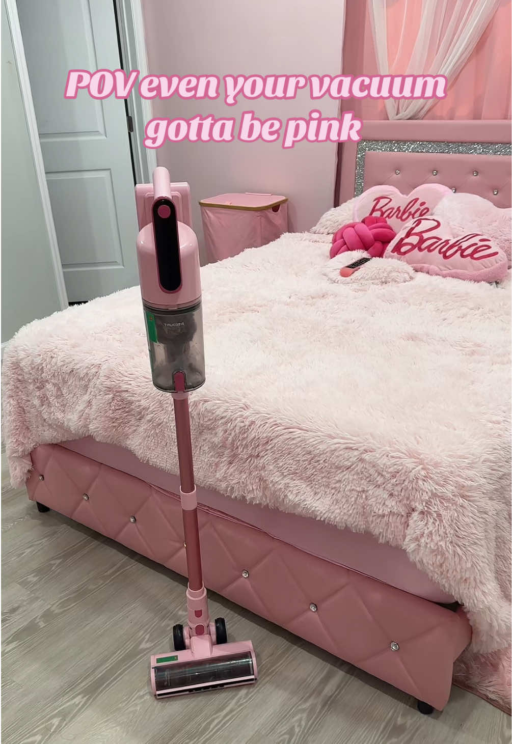 POV even the vacuum gotta be pink 😂 all pink everything 💞🥰 #pinkfinds #pinkvacuum #trucozievacuum 