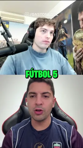 Fútbol 5 con streamers.