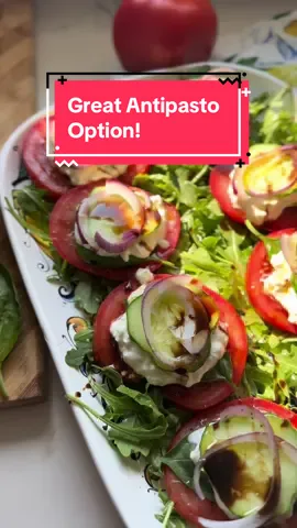 When things are in season they are at the peak of deliciousness!  These simple tomato stacks are so good, so fresh and the perfect bite!  They are perfect as part of an antipasto table of served as a side instead of salad.  I served them with grilled sausage and it was perfect ☺️  Recipe Beefsteak tomato  Stracciatella (burrata filling) @belgioiosocheese  Fresh Basil Cucumber Red Onion Olive Oil Balsamic Vinegar #Recipe #EasyRecipe #salad  #homecooking #homecook #homemadefood