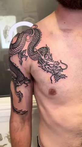 #dragontattoo #tattoo #dragon #tattoodragon #tattoos #tattooed #chesttattoo #shouldertattoo #uktattoo #manchestertattoo #tatt #tattoos #tattooideas #tattooidea 