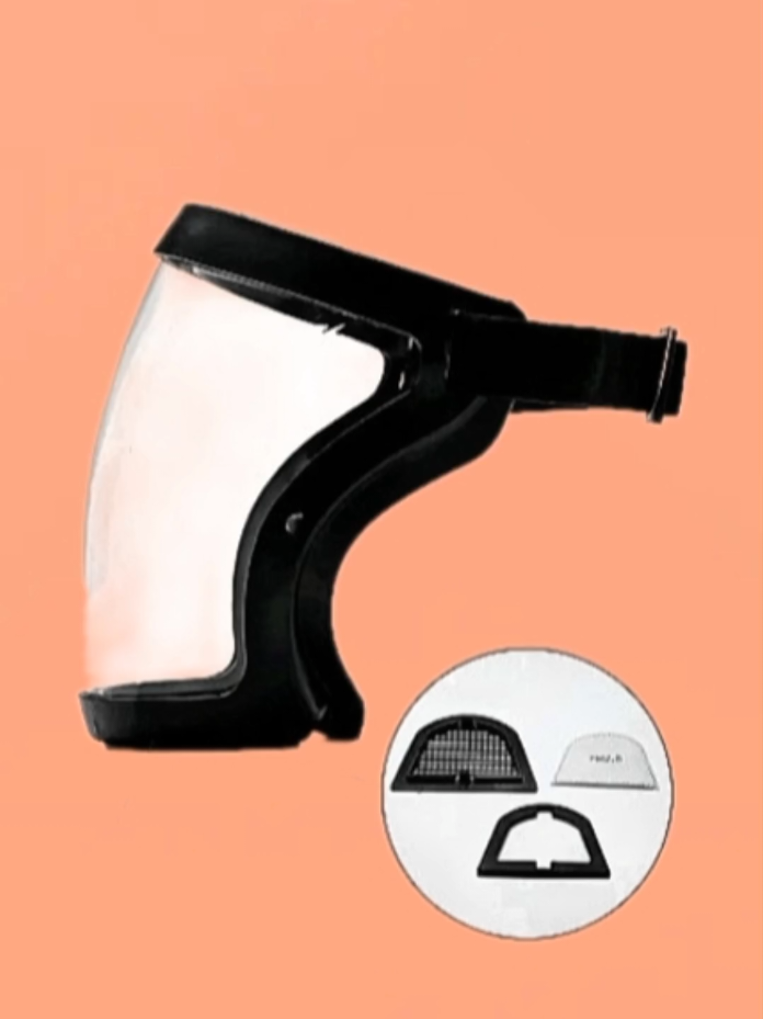 Máscara de proteção transparente  #EPI #equipamentos #ferramentas #trabalho #serviço #protecao #serralheria #agro #poeira #marmoraria #equipamentos 