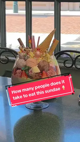 Hold our spoons, we’ve got this 🤩🍨 #DisneyEats #TheMostMagicalPartyofAll #HongKongDisneyland #GiantSundae #DisneyParks
