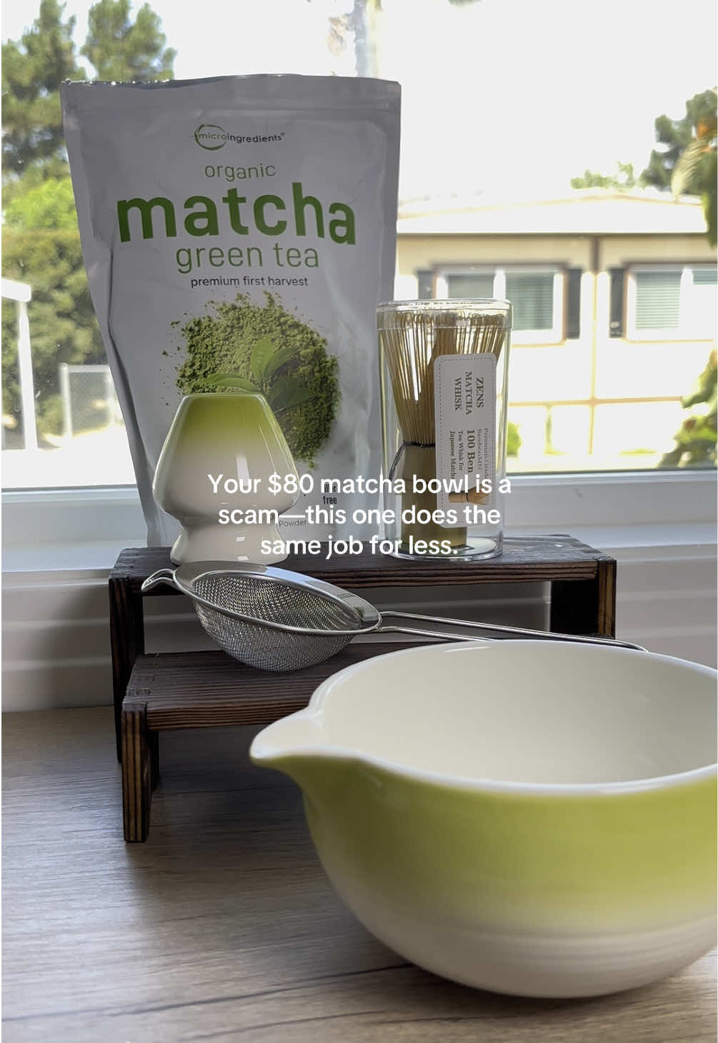 Everything you need to start your matcha journey—except the powder. 🍵 This kit includes: ✅ Traditional ceramic bowl ✅ Authentic bamboo whisk (chasen) ✅ Whisk holder to keep its shape ✅ Elegant bamboo scoop (chashaku) ✅ Soft tea towel for cleanup Perfect for beginners or traditional tea lovers—just add matcha. 💚 #matchatea #japaneseteaceremony #matchaset #zenritual #homecafe #matchalover 