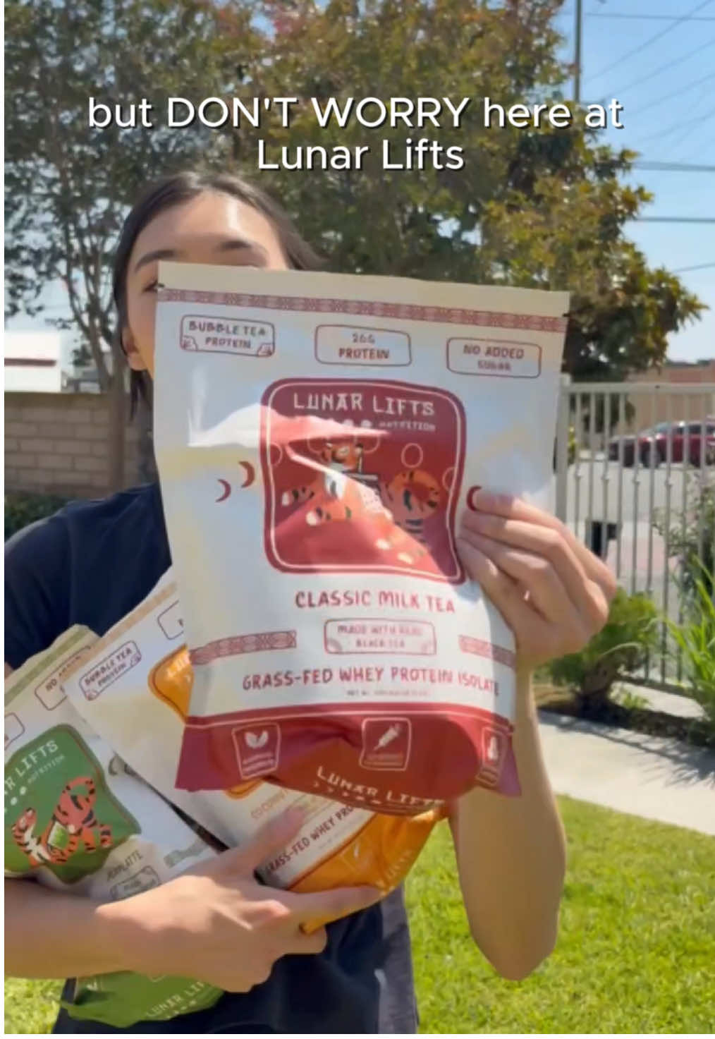 Don't trust the wrong Asian protein brand! 🫣 BTW, everyone say hi to Lalita, Lunar Lifts Nutrition's new TikTok manager! Be nice pls 🙏🏼 #protein #Fitness #GymTok #gym #asianprotein #boba #bobatea #workout #matcha #taroube #milktea #mangosago 