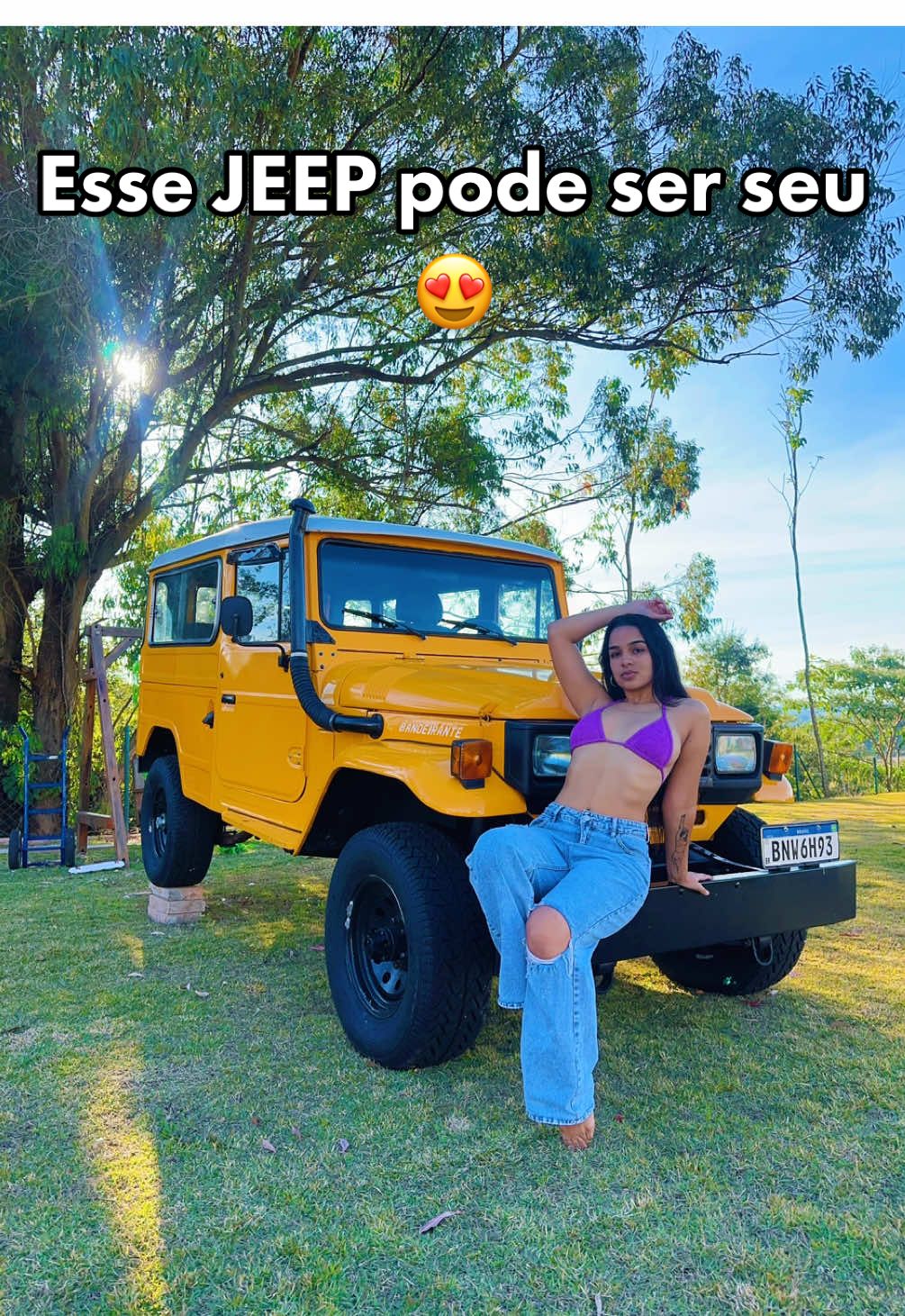 Um JEEP ou 100 MIL reias? 💸😍  Chegou o BONDE PRÊMIOS pra vocês, a Juliana Bonde vai te dar de presente o Jeep dela ou se vc preferir 100k na conta!  Clica no link na minha bio e garanta seus números e me ajuda a ganhar ❤️ #bondepremios #julianabonde #jeep #jeefulanetto 