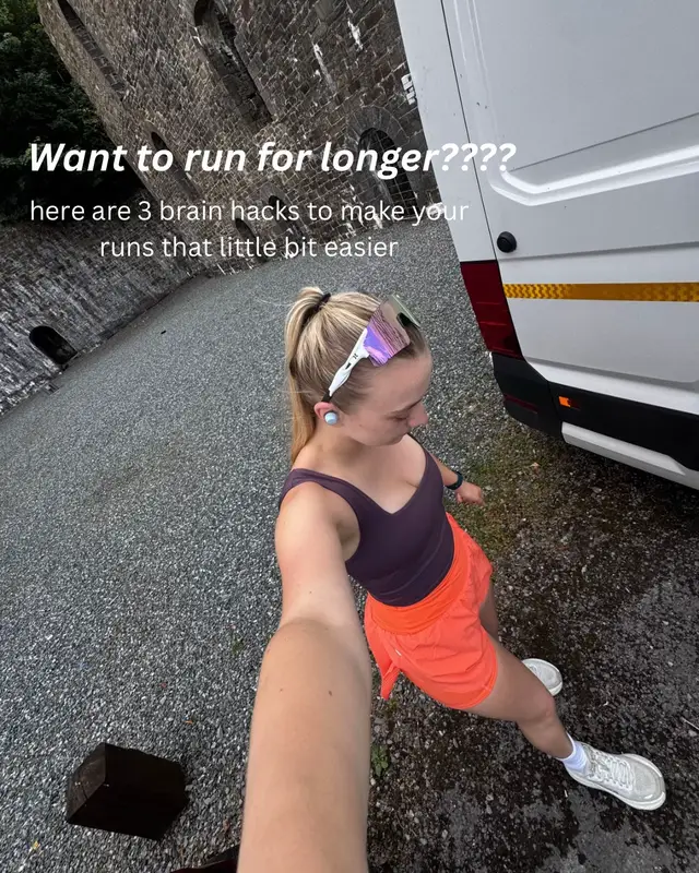 1. Focus on time, not distance  2. Spot focusing  3. Dissociation  #runtok #runningmotivation #runningtips 