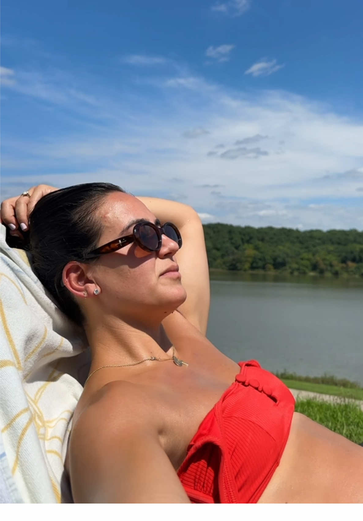 getting emo that summer is almost over and that I live in the Midwest so it’s actually over #Summer #sun #lake #tan 