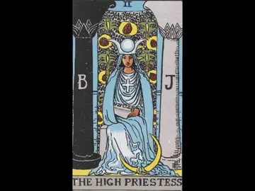 Ⅱ the high priestess  The meaning of the High Priestess is related with inner knowledge. Her appearance in a reading can signify that it is time for you to listen to your intuition rather than prioritizing your intellect and conscious mind. When the High Priestess shows up it can depict an archetype known as the divine feminine - the mysterious female that understands and holds the answers to the deep unknowns; religion, self, nature. She represents someone that is intuitive, and beginning to open to her or his spirituality. Meditation, prayer and new spiritual work is indicated. #tarot #thehighpreistess #2 #tarotcards #matrixoffate #fyp #aesthetic 