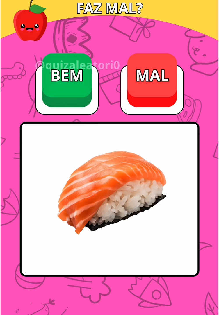 🧅 FAZ BEM OU FAZ MAL? #quiz #comida #alimentos #saude #perguntas