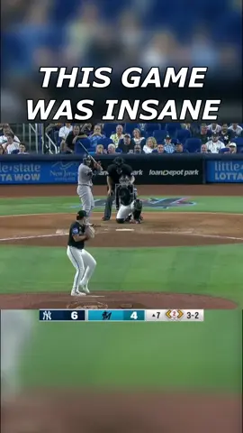 This GAME was INSANE😂 #MLB #baseball #fyp #sports #yankees #marlins 