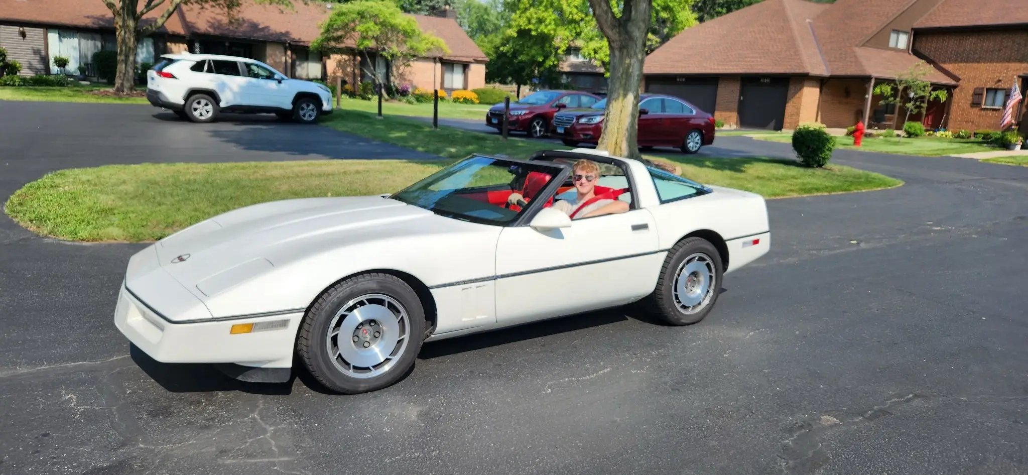 One happy son. He purchased a new car or “new to him”. I’m not normally a Corvette fan (for reasons I will keep to myself). I told him to change my mind. ❤️. If it makes him happy, I’m happy.  He did this all on his own. Just praying for his safety.  Have fun Matthew. Be safe. 