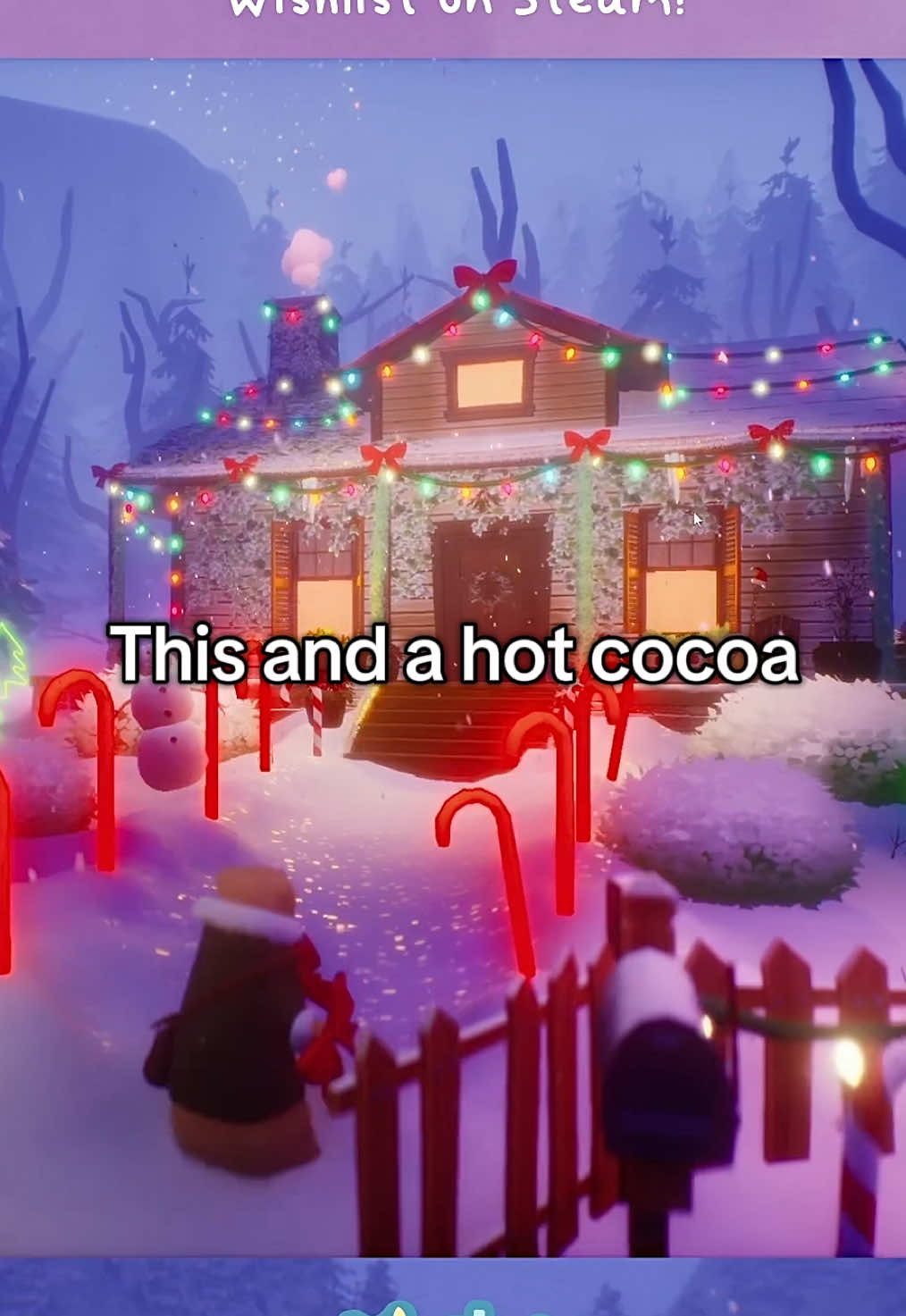 Follow to stay posted, Steam and Discord links in bio! ☕️☕️☕️🎄❤️🎄❤️🎄❤️🎄❤️ #lightupthetown #cozygames #cozygame #cozygaming #christmasnostalgia #christmas #gamedev #unrealengine 