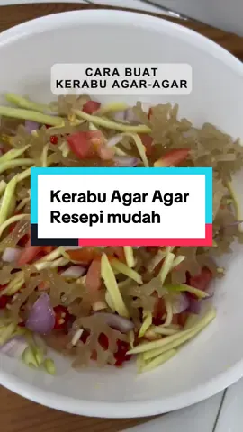 CARA HIDANGKAN AGAR-AGAR LAUT (Kerabu agar)  . Ramai yang Tanya masa min live haritu, Tanya macam mana nak makan Atau cara buat agar ni  . Jom tengok cara kita buat ya😍 product ada di link TikTok shop ok #agaragarkering #seamoss #resepisimple #kerabu #agaragarlaut 