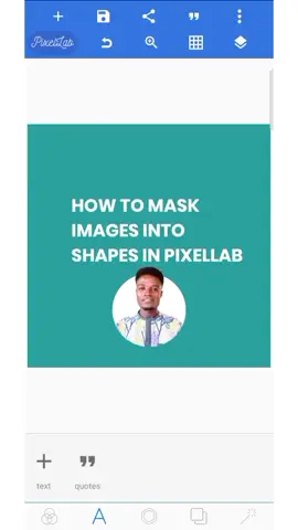 How to mask images into shapes in PixelLab #graphicdesign #pixellab #photoshop 