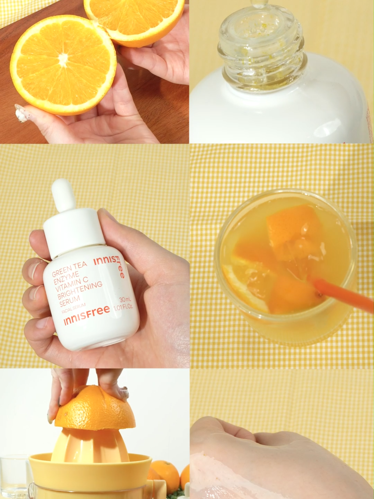𝗠𝗮𝗸𝗶𝗻𝗴 𝗩𝗶𝘁𝗮𝗺𝗶𝗻 𝗖 𝗝𝘂𝗶𝗰𝗲 🍹 #이니스프리 #innisfree #kbeauty #skincare #kskincare #vitacserum #vitaminc