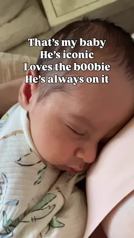 His favorite 😂 #newbornbabyboy #newbornlife #momhumor #lifewithababy #breastfedbaby 