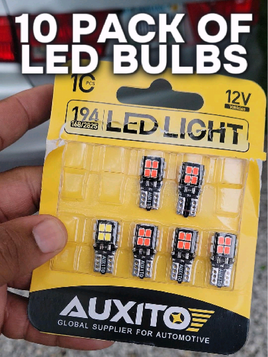 A 10 pack of 194 led bulbs for under $16 with free shipping?! Get these right now before this deal is over!  - #ledlights #ledbulbs #auxito #lights #strobingbullbs #brightlights #brightleds #runninglights #194bulb #hondaaccord #accord #turnsignalbulbs #mackmotivates 