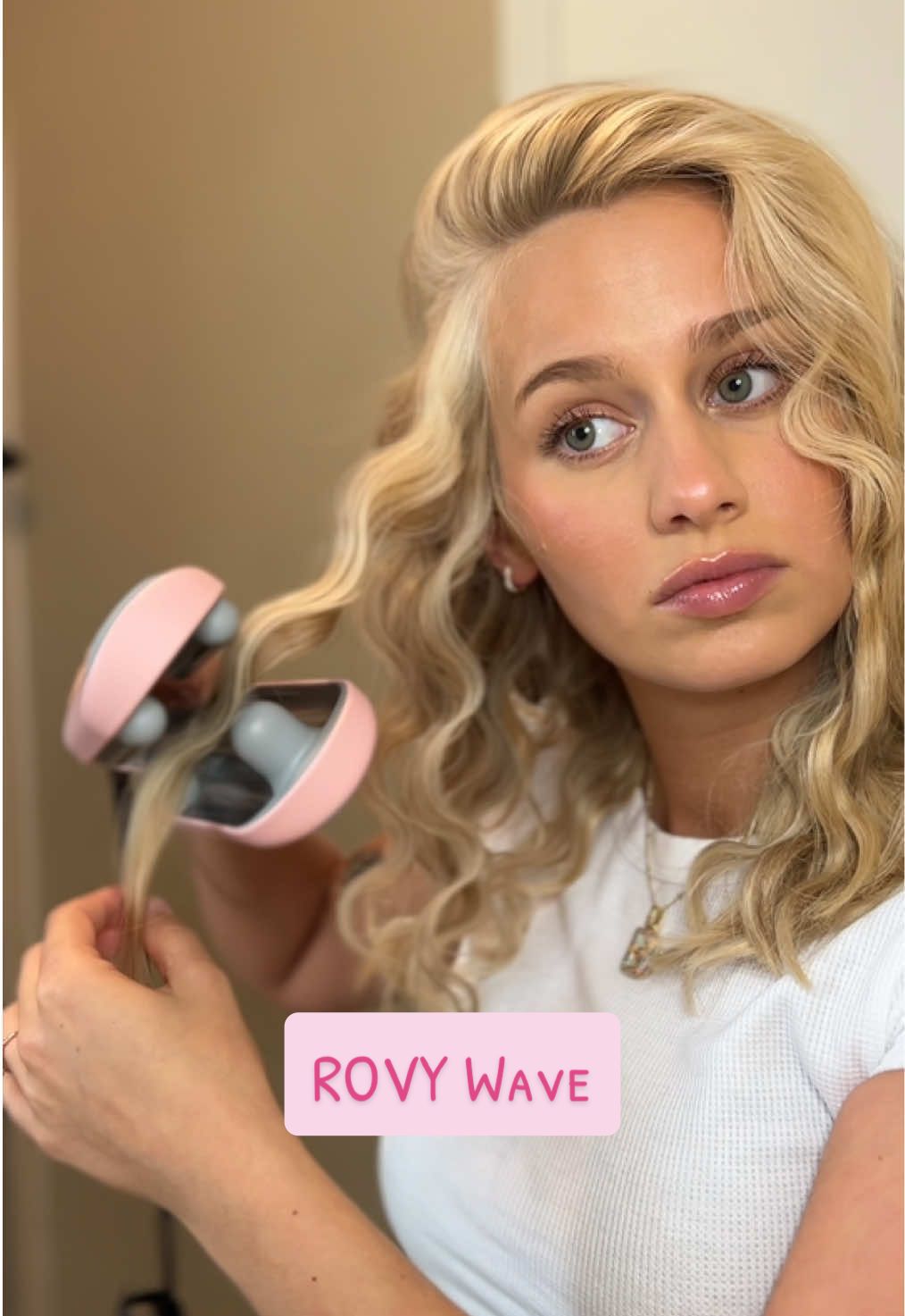 No words needed. It really is this easy. (This is the 1.25 inch) . . . @TYMO BEAUTY US  #waves #hairwaver #hairtutorial #hairtools 