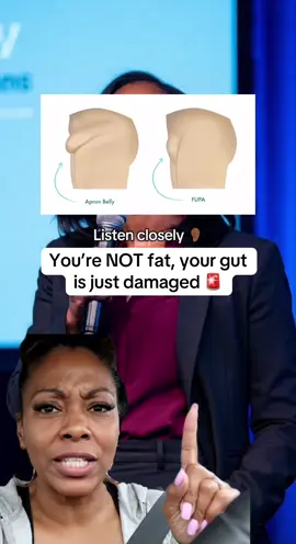 You’re not fat your gut is just damaged  #blackhealth #blackwomen #womenover40 #health #healthymoms 
