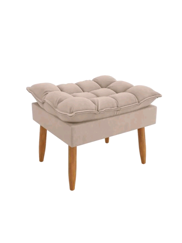 Puff Luxo Sofisticação Decorativa para Sala Sofisticada Premium