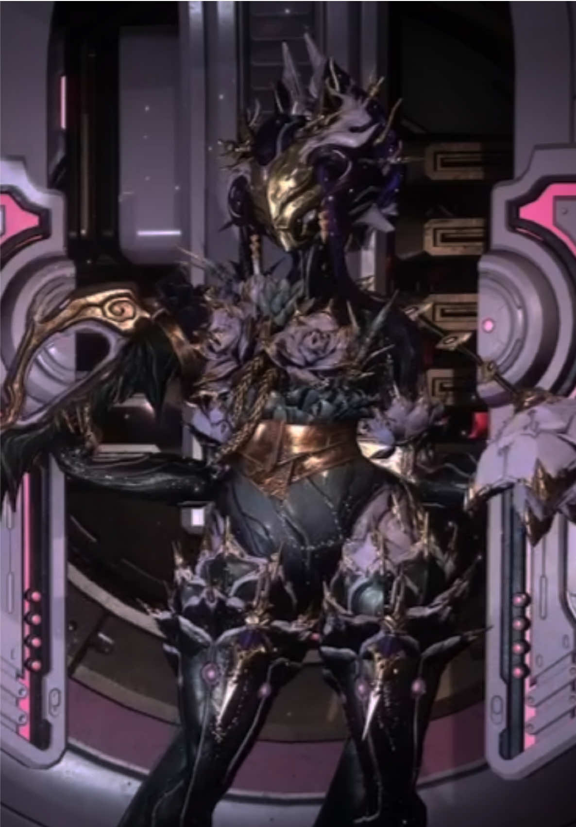 Who was gonna tell me this Khora Urushu skin lowkey eats 😩💗  #warframe #fashionframe #warframecommunity #khora 