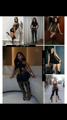 Sexy all black outfits 🔥🥰 #fashioninfluencer #fashioninspo #fashion #fashiontiktoks #allblack 