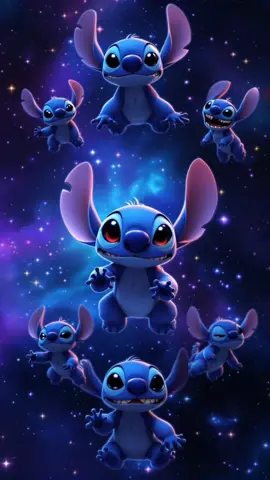 When Stitch escapes the cartoon world and enters the galaxy in full HD 🛸✨ #Stitch #LiveWallpaper #RealisticArt #GalaxyVibes #TikTokWallpapers #liloandstitch  #DisneyEdit
