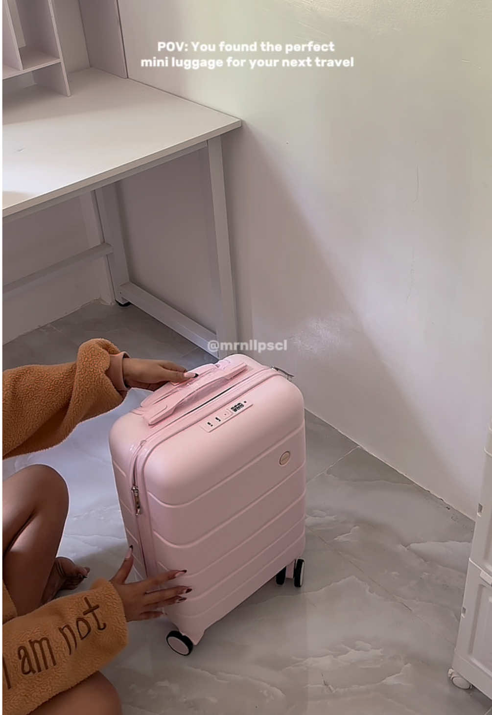 Found the perfect luggage for my next travel 😍 #tpartner #luggage #luggages #miniluggage #travelluggage #lightweightluggage 