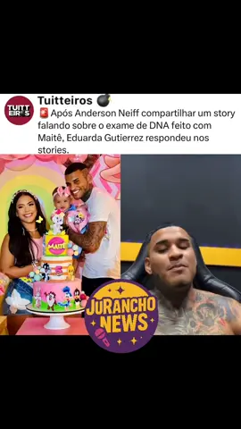 Após Anderson Neiff compartilhar um story falando sobre o exame de DNA feito com Maitê, Eduarda Gutierrez respondeu nos stories. O cantor disse que ela trouxe informações fora de contexto e explicou que entrou com um processo contra ela, assim como ela também entrou contra ele, pedindo guarda compartilhada, e que o exame de DNA foi uma das etapas desse processo. Anderson questionou se um pai não teria o direito de solicitar um exame. Em resposta, Eduarda disse que não quer prejudicar ele, apenas comentou sobre situações que aconteceram em off, e pediu para que ele não mentisse. GENTE! 😬   (🎥 imagem/reprodução: internet) #neiff  #andersonneiff #eduardagutierrez 