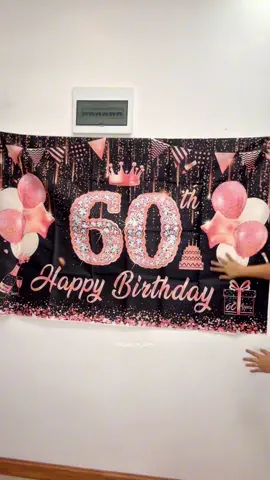 If your looking for Birthday Backdrop lalo na for 18th birthday, 30,40,50,60,70 and 80th bday. ito na yun guys. you can re-use or even ipahiram.   maganda yung print matingkad at maayos. #partyneeds #BirthdayBanner #60thbirthdaybanner 