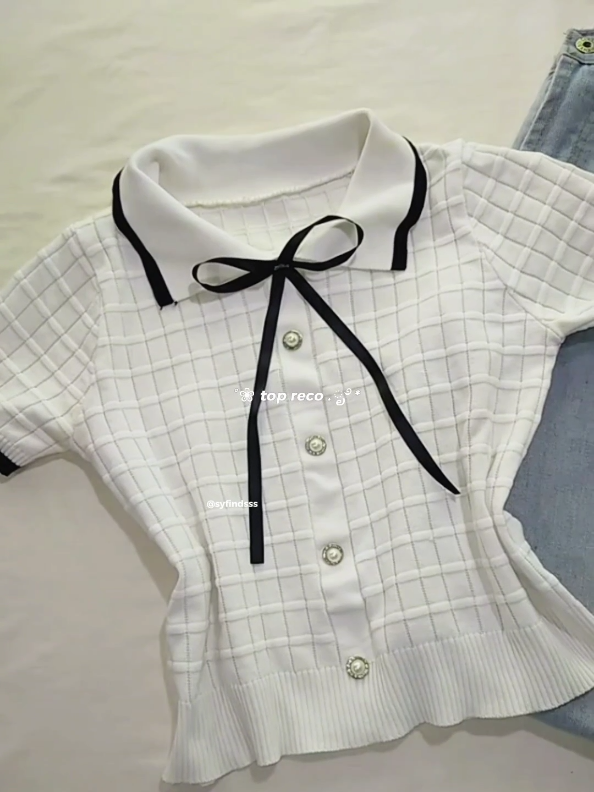 knitted top 🔛🔝 #knittedtop #knitted #koreantop #topforwomen #toprecommendation #foryou #fyp 