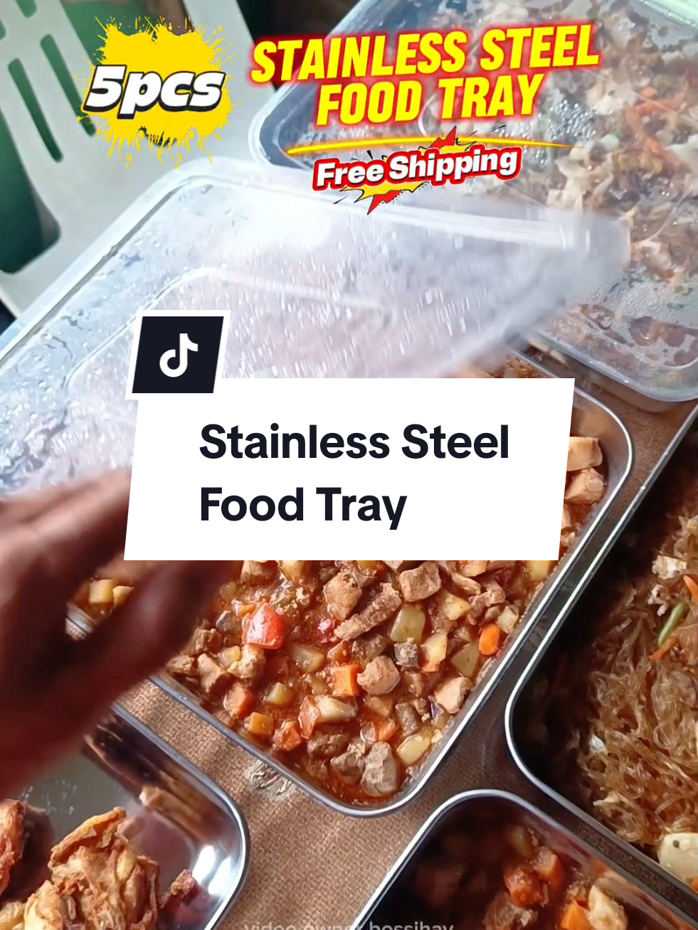 Replying to @maritescodinera6 Super nice po talaga kapag meron kang stainless steel food tray sa bahay dahil magagamit mo sya sa ibat ibang pagkakataon.  #foodtray  #foodstorage  #foodcontainer 