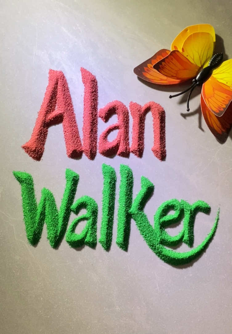 #alanwalker #name #writing #hardwork ❤️🔥🔥🔥