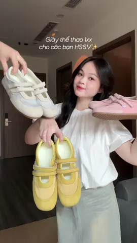 Giày thể thao gì mà cute đáng iu thế hỏ ✨#huongtranreview 