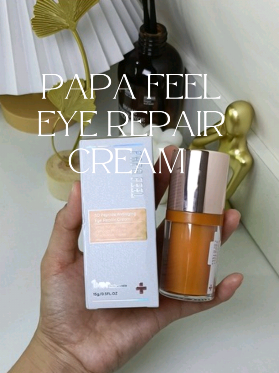 Try this Papa Feel 5D Peptide Antiaging Eye Repair Cream. It's not just anti-wrinkle, but also smooths fine lines, fades dark circles, and targets sagging skin and eyebags. #papafeel  #papafeel5dmicrobiomeeyecream  #eyecream  #darkcircles  #wrinkles  @papafeel.official2 