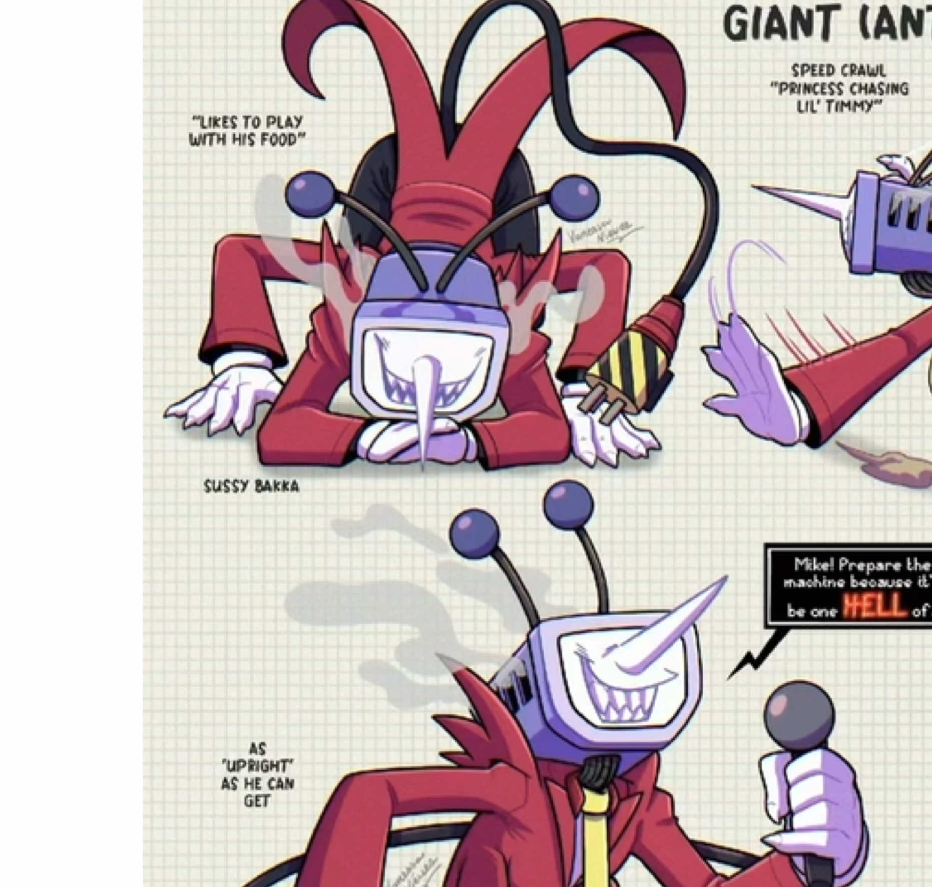 Giant (ANT)enna AU A bit of character studies of my Tenna AU, just to have a better grasp on his design/getting efficient with it. #tenna #deltaruneau #deltarune #mrtenna #digitalart #tvtime #tennaau #roaringknight #digitalart #conceptart #characterart 