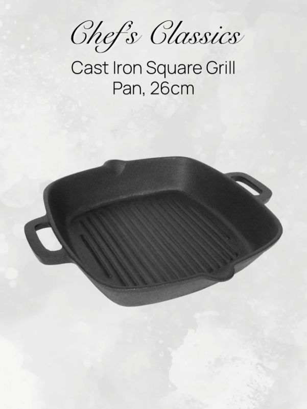 Bring the steakhouse to your home with Chef’s Classics Cast Iron Grill Pan. Even heat. Bold flavors. 🔥 #ChefsClassics #GrillGoals #LetsCookPH 