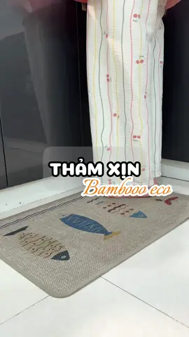 Ai đang cần tìm một em thảm vừa làm decor, không trơn trượt, thấm nước tốt thì thảm #bamboooeco là một chọn lựa nha #thảm #thambep #review 
