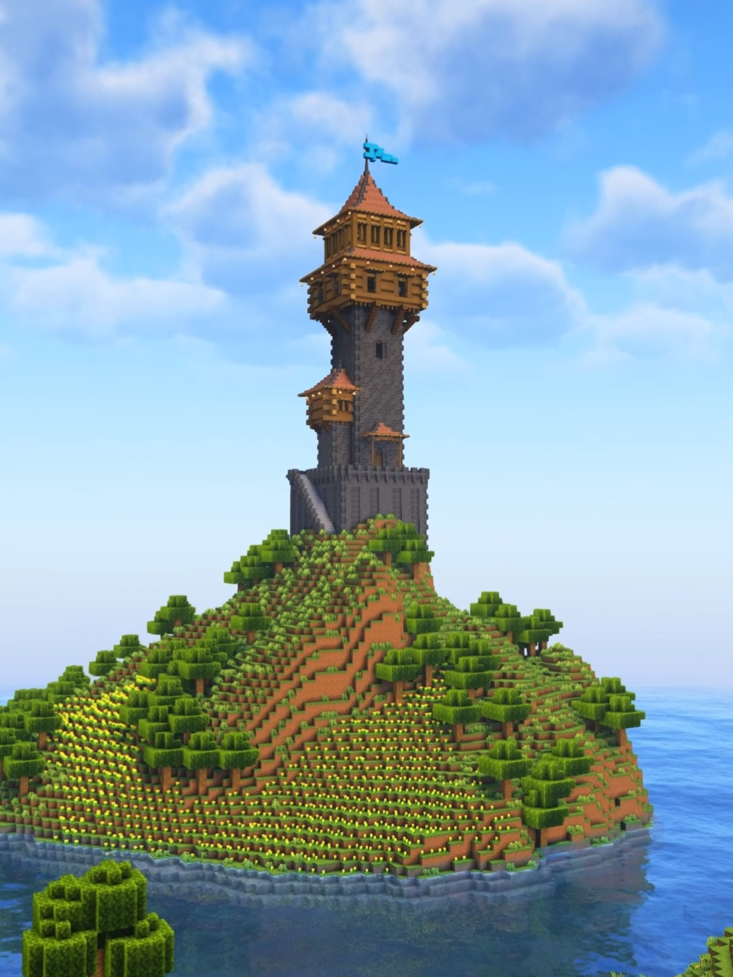 Watchtower Youtube Tutorial | Minecraft # minecraft # minecraftbuilding # minecraftbuild Follow us xD