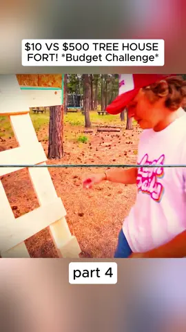 $10 VS $500 TREE HOUSE FORT! Budget Challenge
