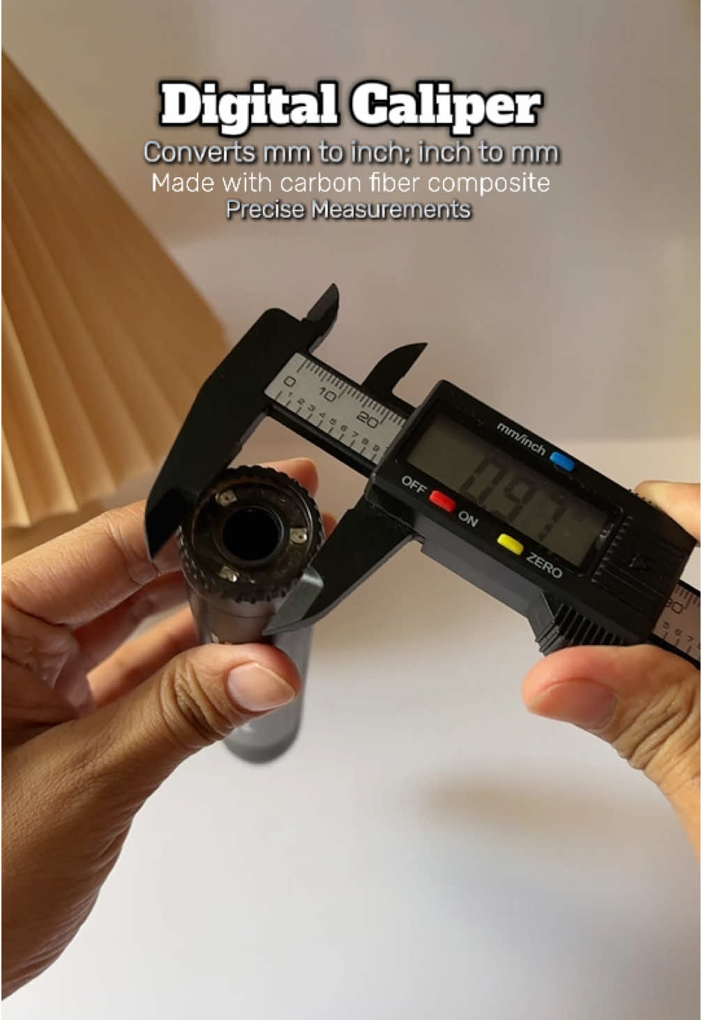 Satisfied ang asawa ko sa Digital Caliper nato, mahilig sya magDIY kaya isa to sa tools na pinakarecommended nya para sa precise measurement  #digitalcaliper #measuringtool #diytools #handyman #menoftiktok 