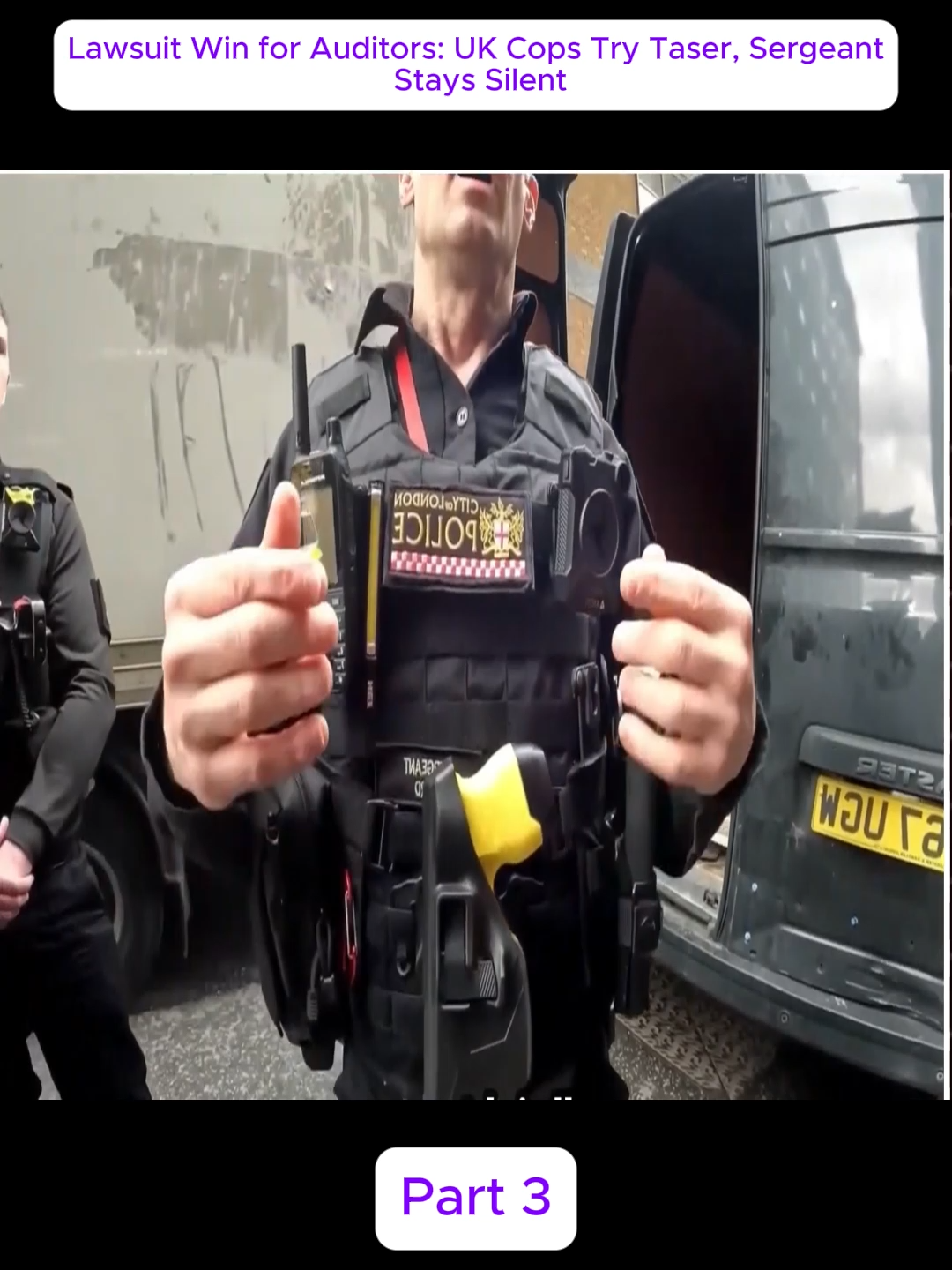 Lawsuit Win for Auditors: UK Cops Try Taser, Sergeant Stays Silent Part 3#Auditors #police #Sergeant #tik_tok
