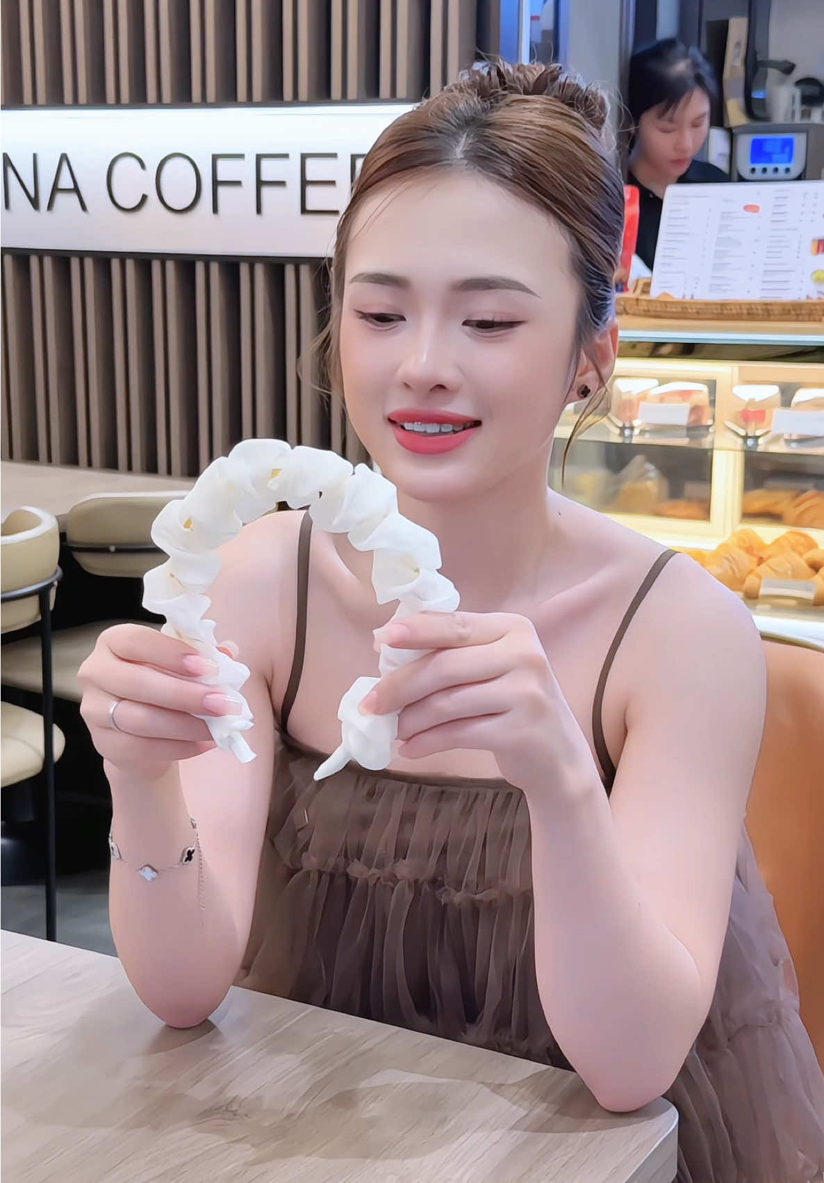 Băng Đô xếp ly lưới tinh khiết #hienthichphukien 